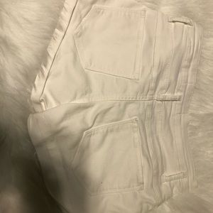White jean shorts